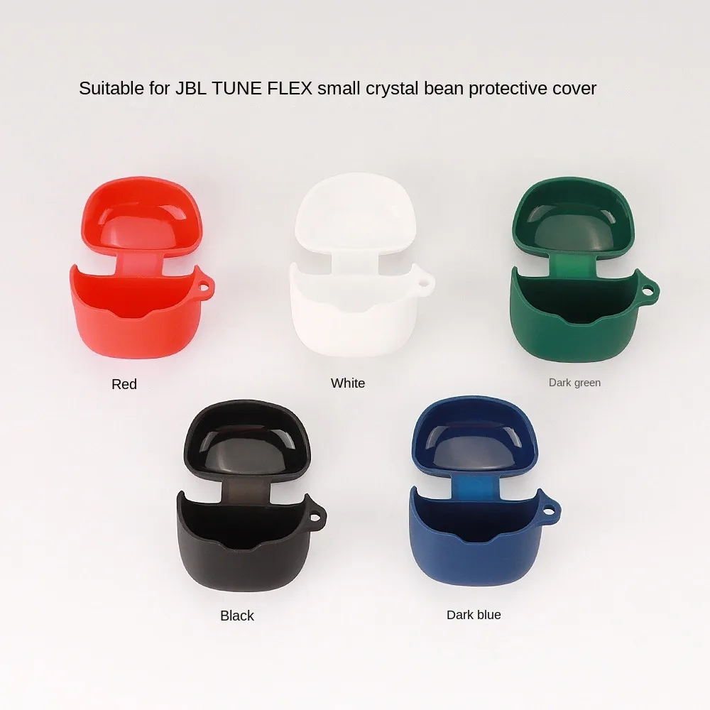 

Silicone Earphone Case Dustproof Shockproof Earphone Storage Case Soft Earphone Protective Cover for JBL TUNE FLEX Home/Travel