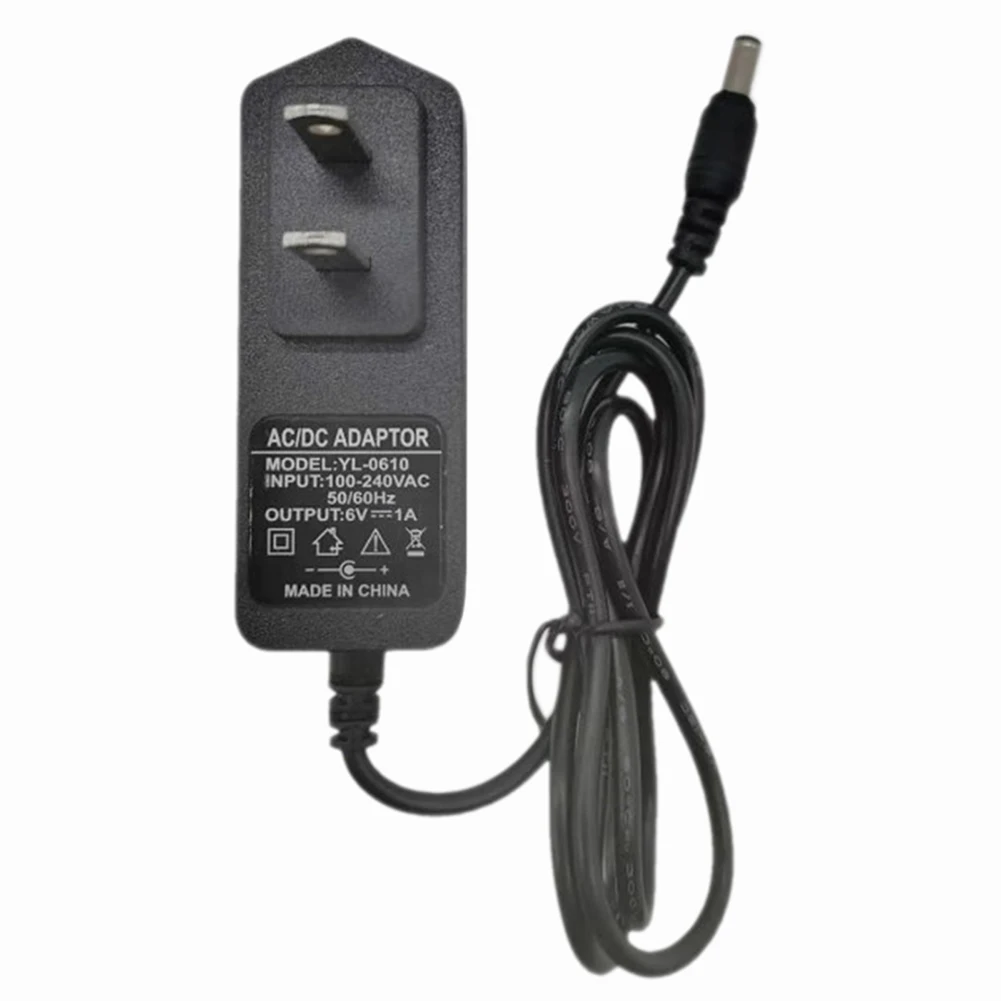 محول تيار متردد 6 فولت 1 أمبير إلى محول طاقة تيار مستمر 5.5/2.1 ملم مصدر طاقة عالمي لشريط LED