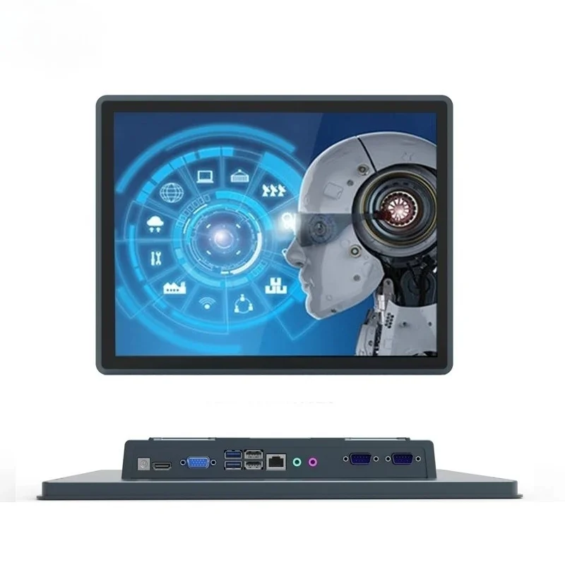 15 Inch Industrial PC Touch Screen Waterproof IP65 Windows/Linux/Android OS Fanless Cooling HMI 10.4/12.1/17/19 Inch Options