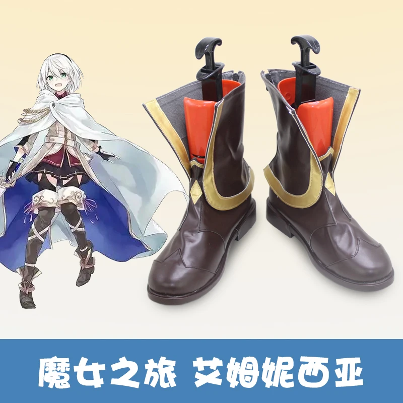 

Anime Wandering Witch The Journey of Elaina Amnesia Cosplay Shoes Boots Game Anime Halloween