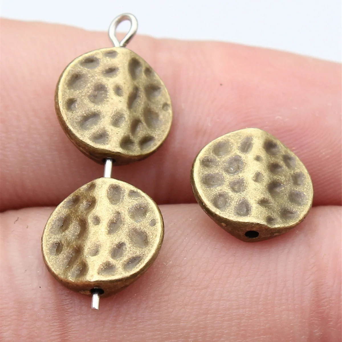 WYSIWYG 10pcs Bead Charms Jewelry Accessories 3 Colors 11mm For Jewelry Making