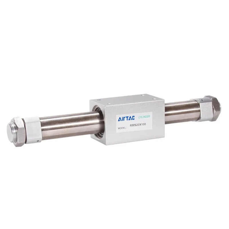 AirTAC RMS Magnetic Coupling Rodless Pneumatic Cylinder RMS10/16/2025/32/40X50/100/150/200/250/300/350/400/450/500