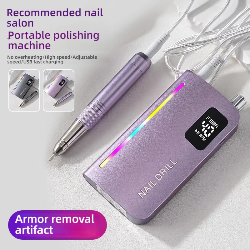 45000RPM 전문가용 충전식 네일 장비 고품질 브러시리스 터빈 매니큐어 페디큐어용