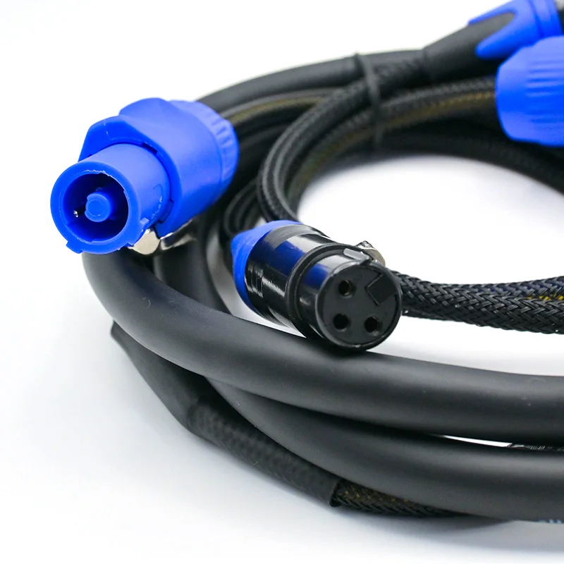 Powercon XLR Audio Combi Cable 1m 1.5m 2m 3m 5m 8m 10m Stage Lighting Power Con DMX Signal Combo Cable for Speaker Moving Head image 4