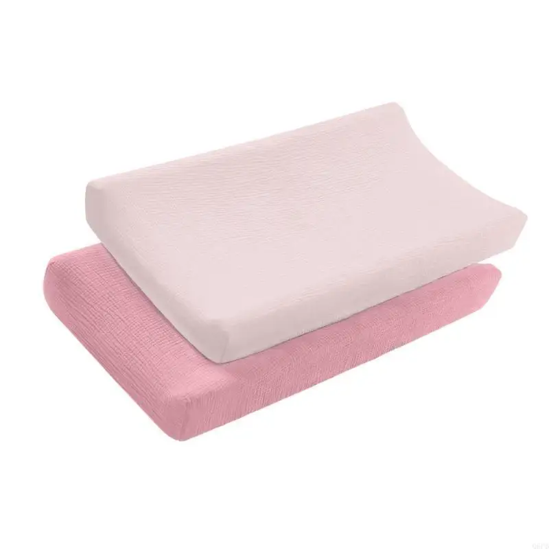 2PCS Baby Bed Sheets Comfortable Diaper Changing Pad Sleeve Protective Cover