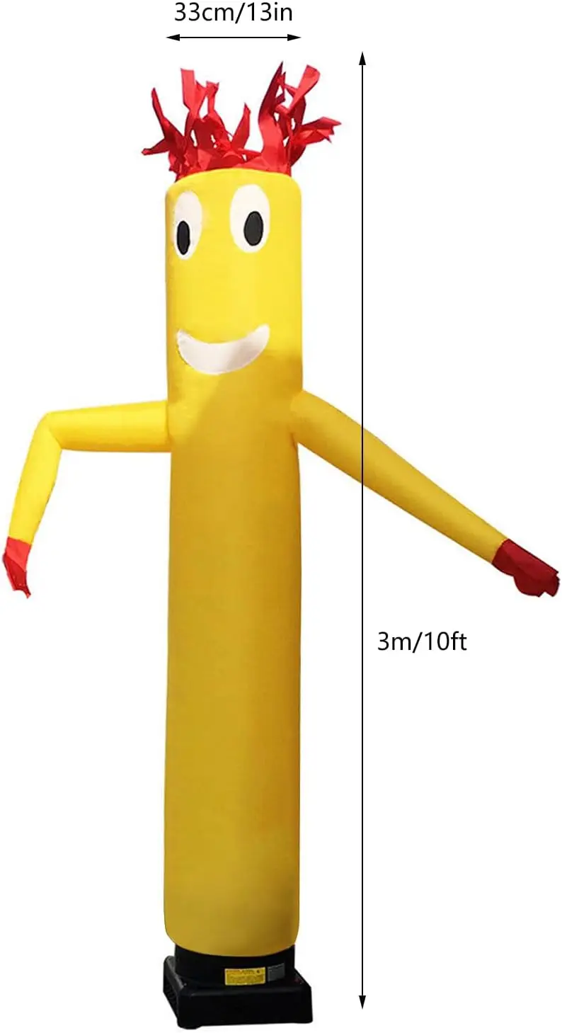 Zestaw dmuchanych tańczących ludzi 3 m, dmuchana lalka tańcząca, ludzik na powietrzu, falujący tańcający na wietrze, dmuchana reklama, lalka powietrzna.