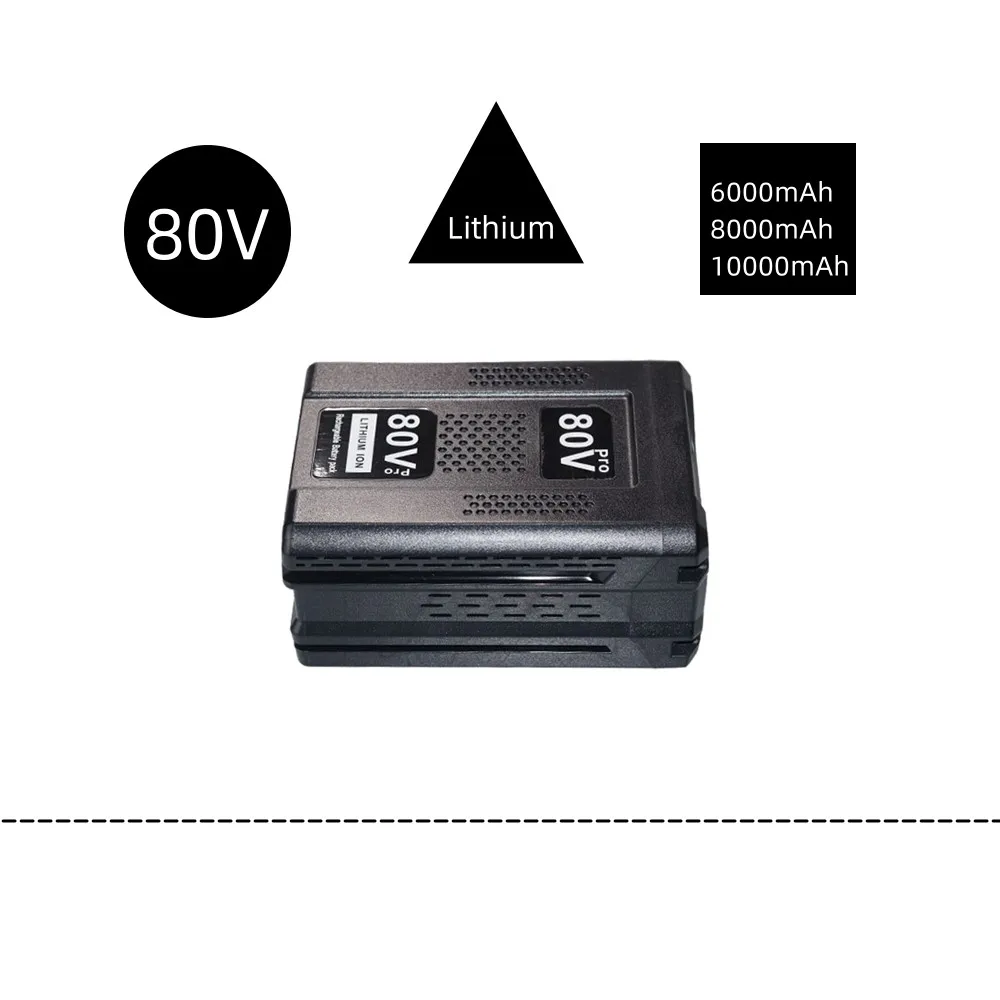 Imagem -02 - Substituição da Bateria do Lítio Lon Greenworks Gba80200 Gba80250 Gba80400 Gba80500 80v 6000mah 8000mah 10000mah