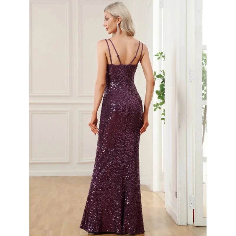 Sexy Mermaid Gala Dress Sleeveless Halter, backless, and off-the-shoulder Ball dress Heart-shaped collar floor-length cocktail d