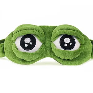 Sad frog sleep mask 3D for men and women, natural shadow to sleep, shadow eye, soft portable sale, travel pits 10 Main Sales Sale for Sleep - №6