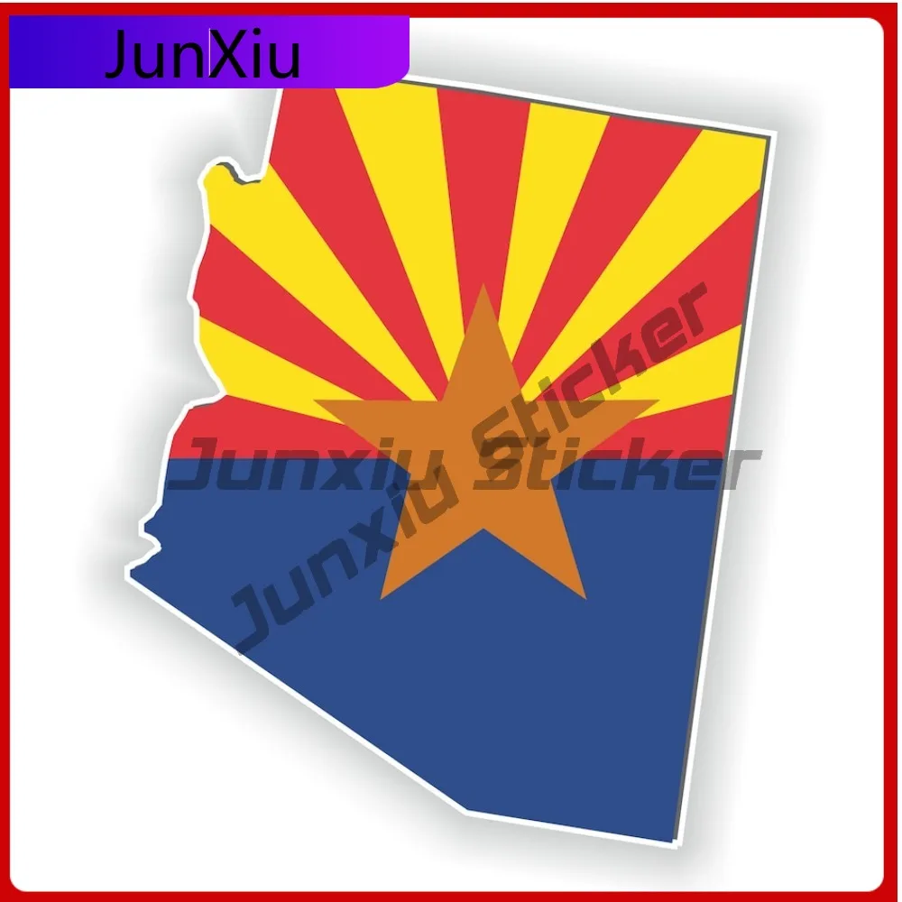 

Arizona Usa Shape Of The National Emblem Map Stickers Decorative Funny Car Decoration Reflective Sticker Custom Pictures Waterpr