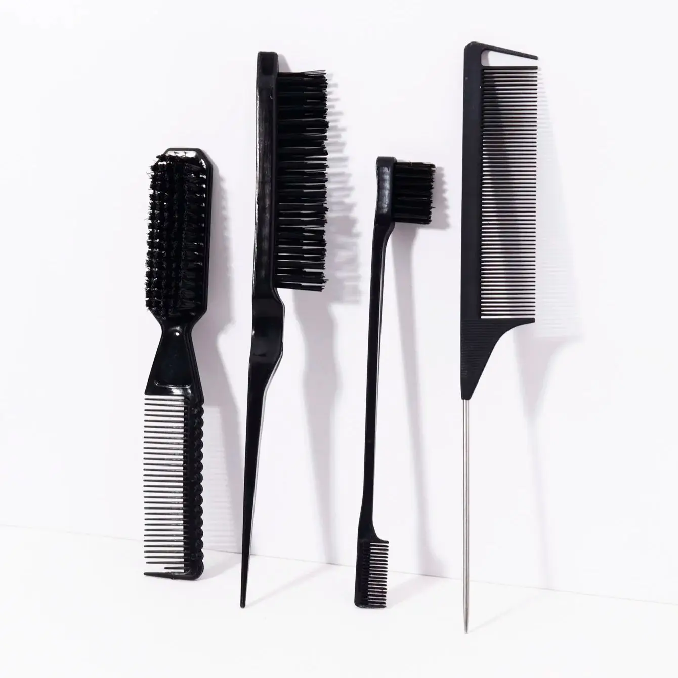مجموعة مشط تصفيف مكونة من 4 قطع، مناسبة لكل من الرجال والنساء، مجموعة أدوات تصفيف الشعر، خاصة لشعر مستعار حقيقي