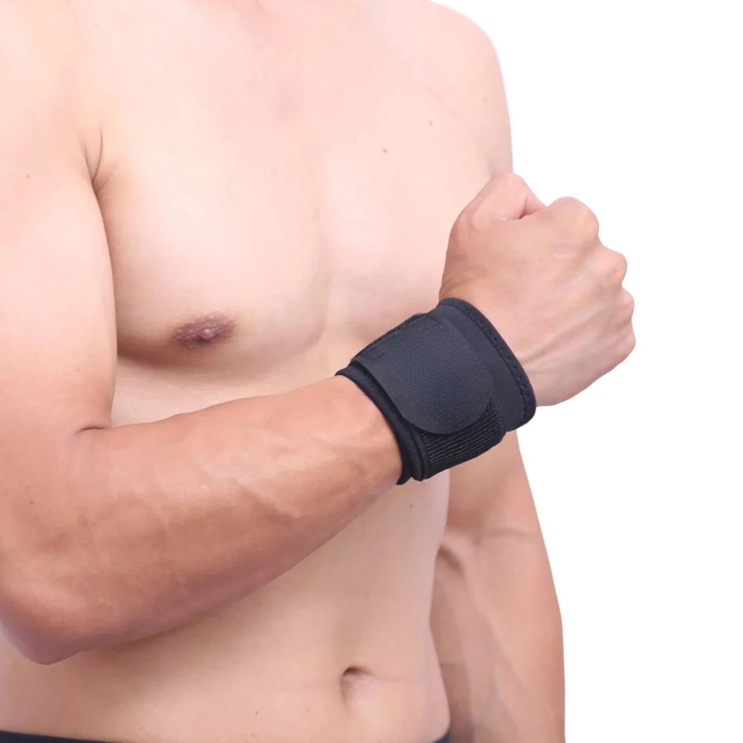 New Comfortable, Flexible, and Durable Black Sport Brace for Improved Performance during Intense Workouts | Lightweight Sweat-pr