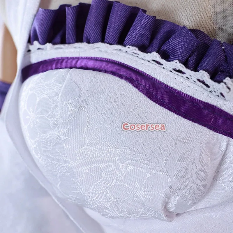 2025 11 Cosersea Cosplay Re:Life in a Different World from Zero Emilia Costume Women Dress Halloween Cos Outfit F