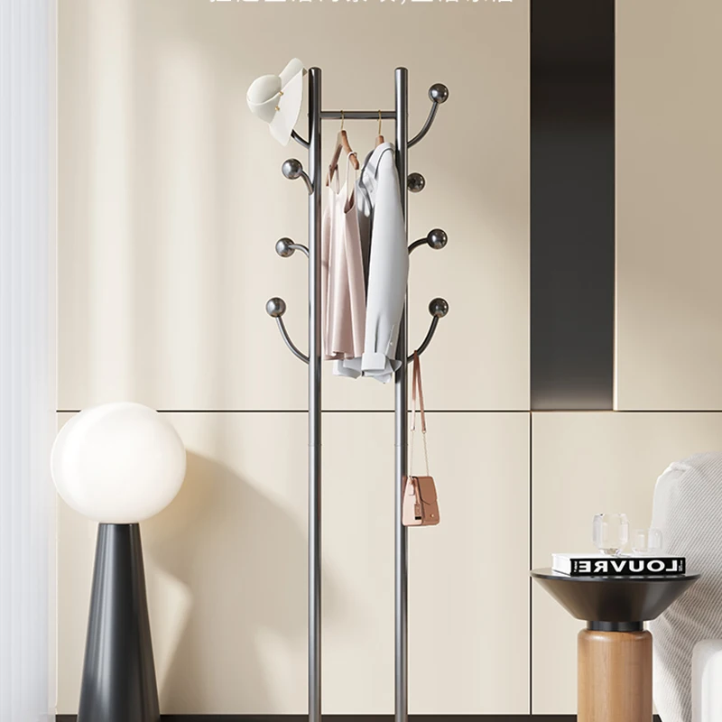 Luxury Metal Clothes Rack Livingroom Nordic Simplicity Stainless Hat Rack Modern Bedroom Percheros Para Ropa Furniture Home