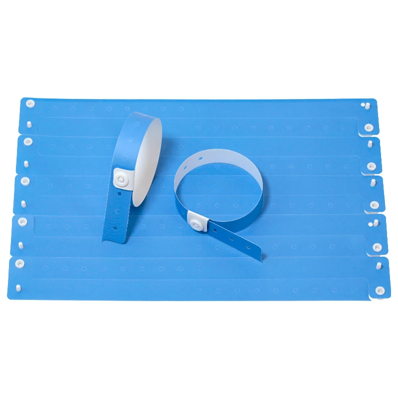 مادة ورقية مركبة يمكن التخلص منها سوار بلاستيكي مخصص، أساور معصم للمهرجانات ذات ألوان عادية، مخصصة للمناسبات، 10 قطع #3