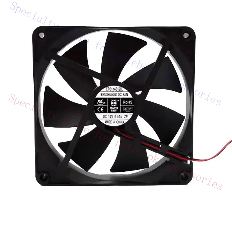 AAA+ DWPH EFC-14E12D DC 12V 0.80A 140x140x25mm 2-Wire Server Cooling Fan