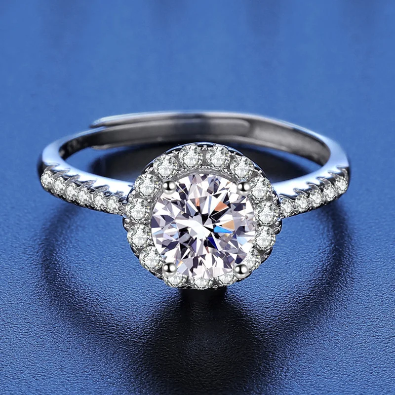 1pc 8-Heart 8-Arrow 1ct Full Zircon Open Round Wedding Band Ring Womens Daily Wedding Party Wear Best Gift for Lovers & Friends