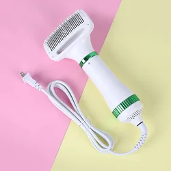 Pet Hair Dryer 2-in-1 Pet Cleaning Beauty Hair Dryer Puppy Hair Care Supplies Low Noise Pet Cleaning Beauty Hair Dryer Comb