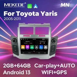 MEKEDE For Toyota Yaris XP90 Vitz Platz 2005-2011 7inch Car Radio GPS CarPlay Central Multimedia Players intelligent Car systems