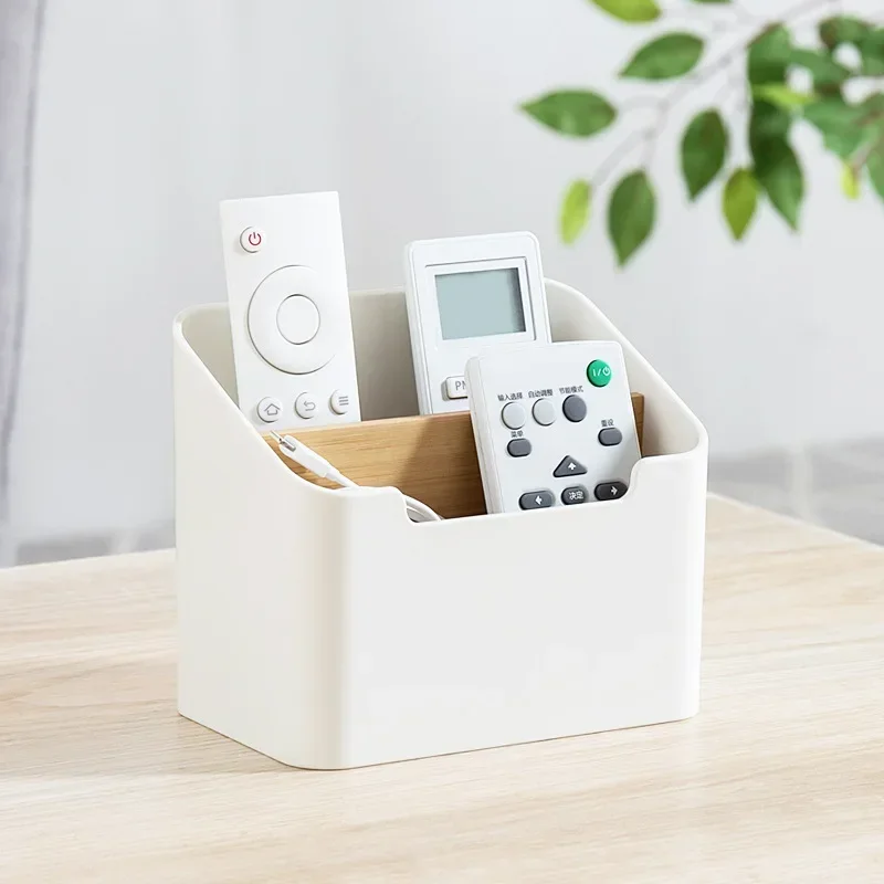 

Simple Desk Office Storage Rack Desktop Pencil Remote Control Debris Stationery Household Living Room Supplies Home Organizer