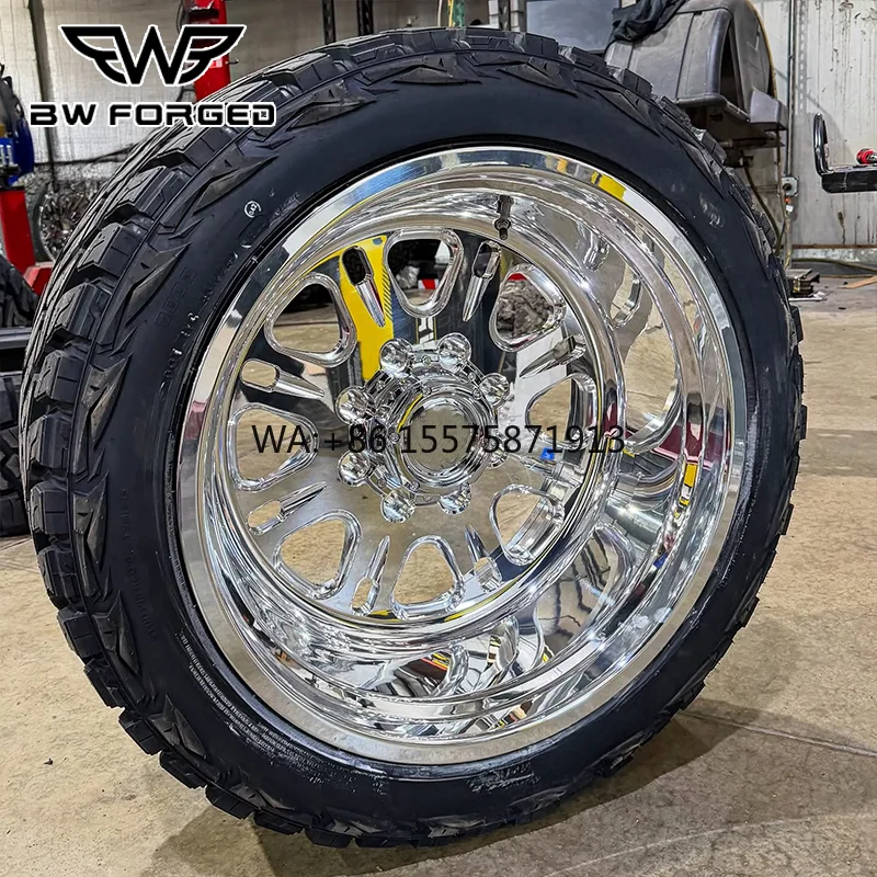 

Custom Forged Wheel Super Single 20x10 22x12 24x12 24x14 26x12 26x14 26x16 Truck Wheels Pcd 8x170 8x180 6x139.7 for F150 F250