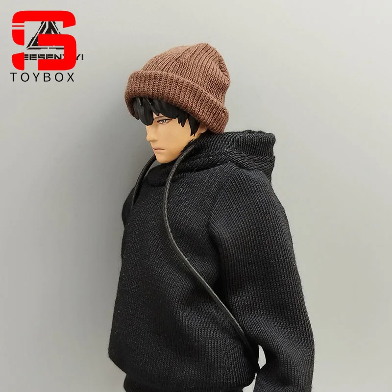 1/12 스케일 트렌디 콜드 모자 의류 액세서리 모델 맞는 6 ''남성 여성 군인 액션 피규어 바디 인형