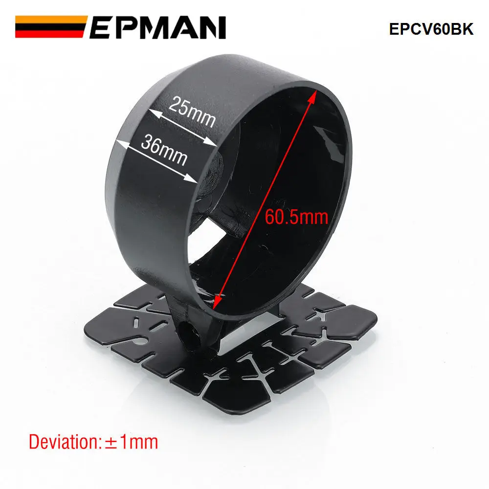 EPMAN 1 Gauge 60mm Holder Cover (Black) For BMW E30 M20 325 325i 6cy 1988-1993 EPCV60BK