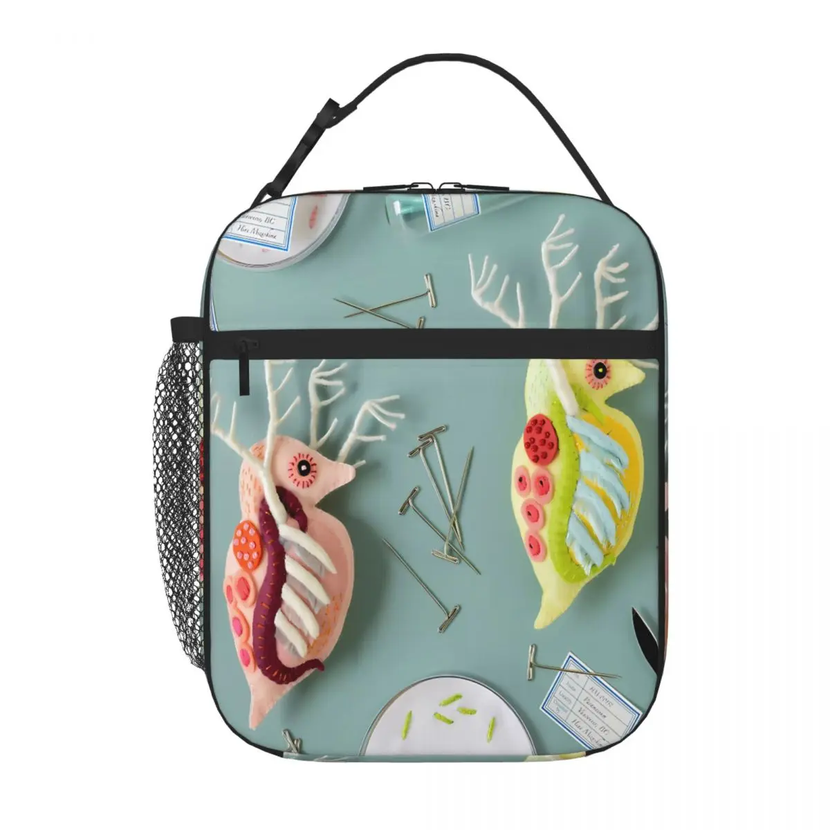 Bestselling Giant Daphnia Laboratory Plaid Nylon Lunch Bag Office Break Sports Lunch Bag