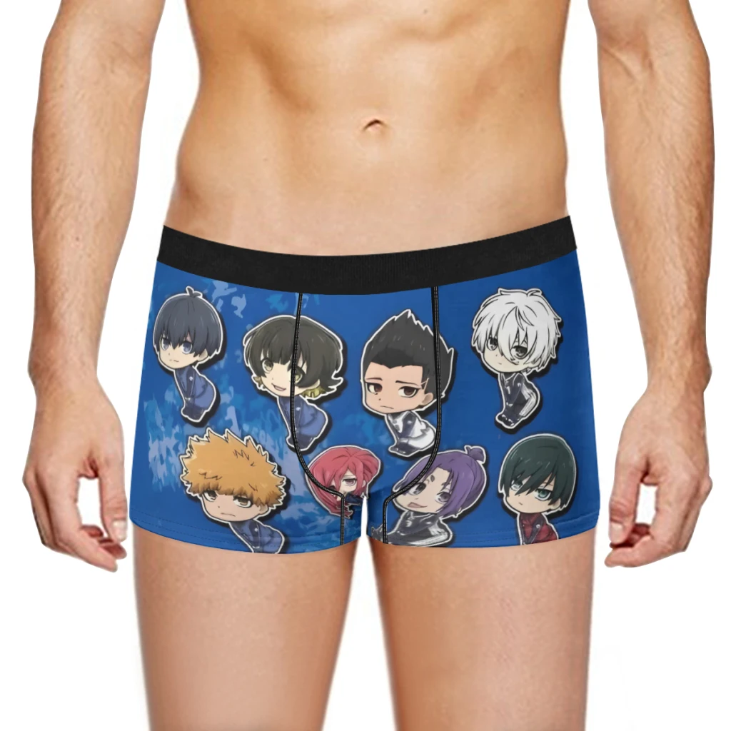 Blue Lock Boxer Men's Panties Underpants Male  Breathable Man Boxershorts Underwear For Men