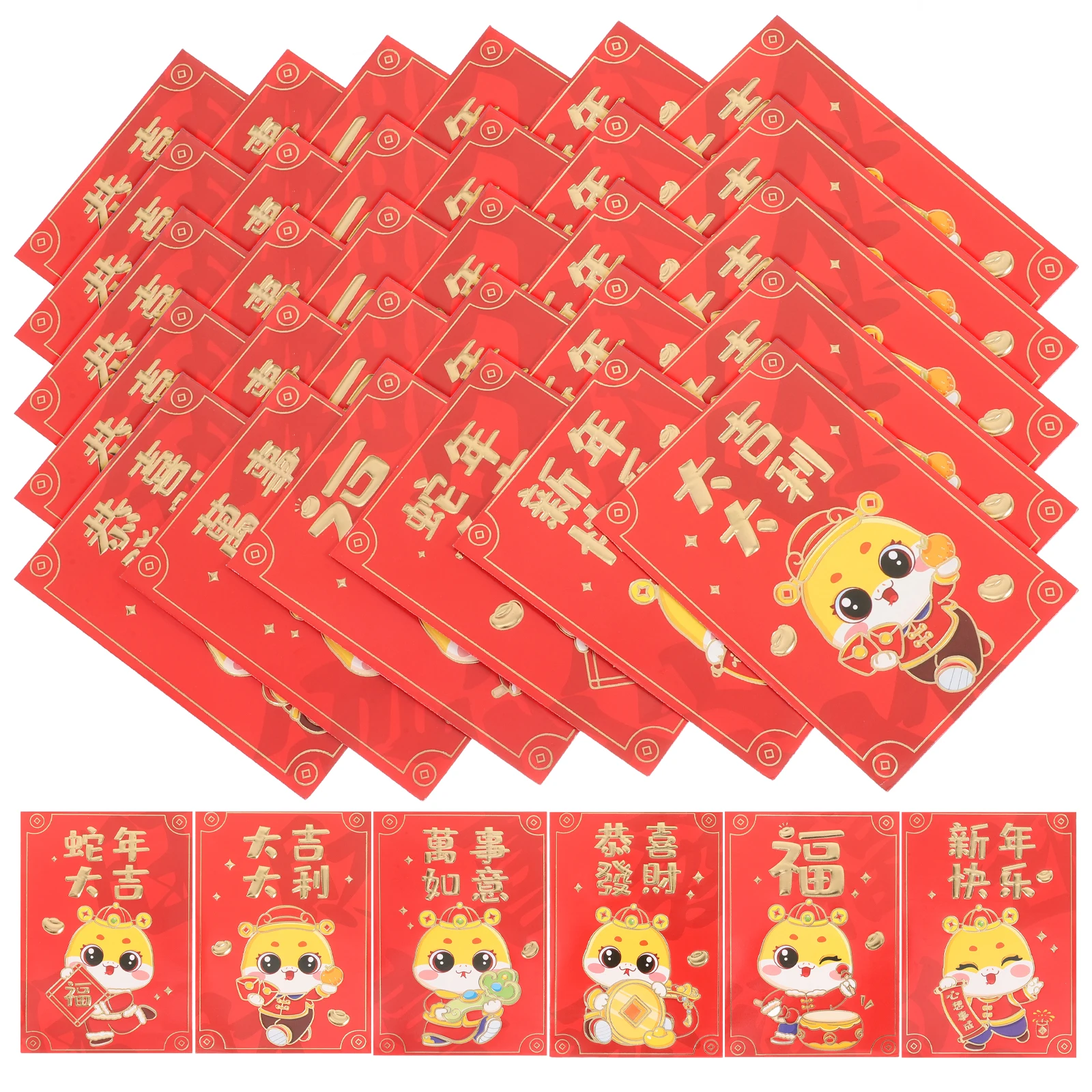 

10 Pcs Red Envelope Bag Year Chinese Envelopes Lucky Money New Goods for Cash Fold