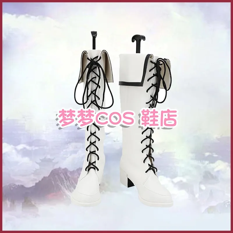 Ragna Crimson Cosplay Kostuum Schoenen Crimson Maid Outfit Carnaval Halloween Laarzen Handgemaakte Kunstleer Laarzen