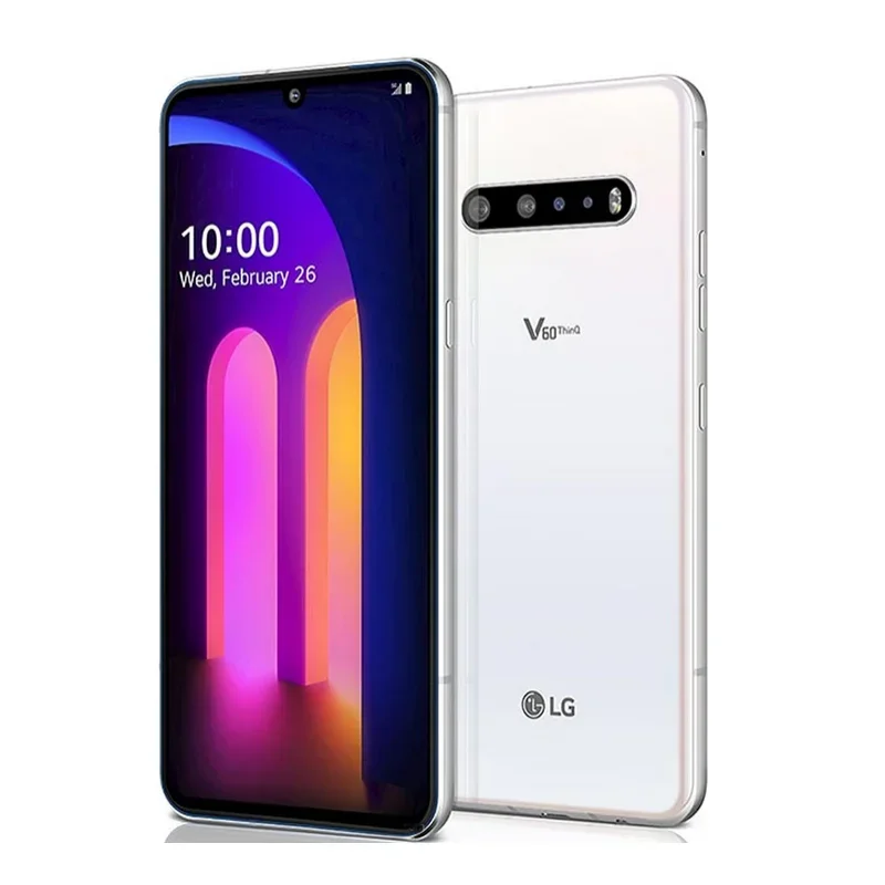 LG V60 ThinQ شاشة مزدوجة V600VM/TM/اليابان الأصلي فتح هاتف أندرويد 6.8 بوصة سنابدراجون 865 4/5G NFC 8GB + 128GB ROM الهاتف الذكي