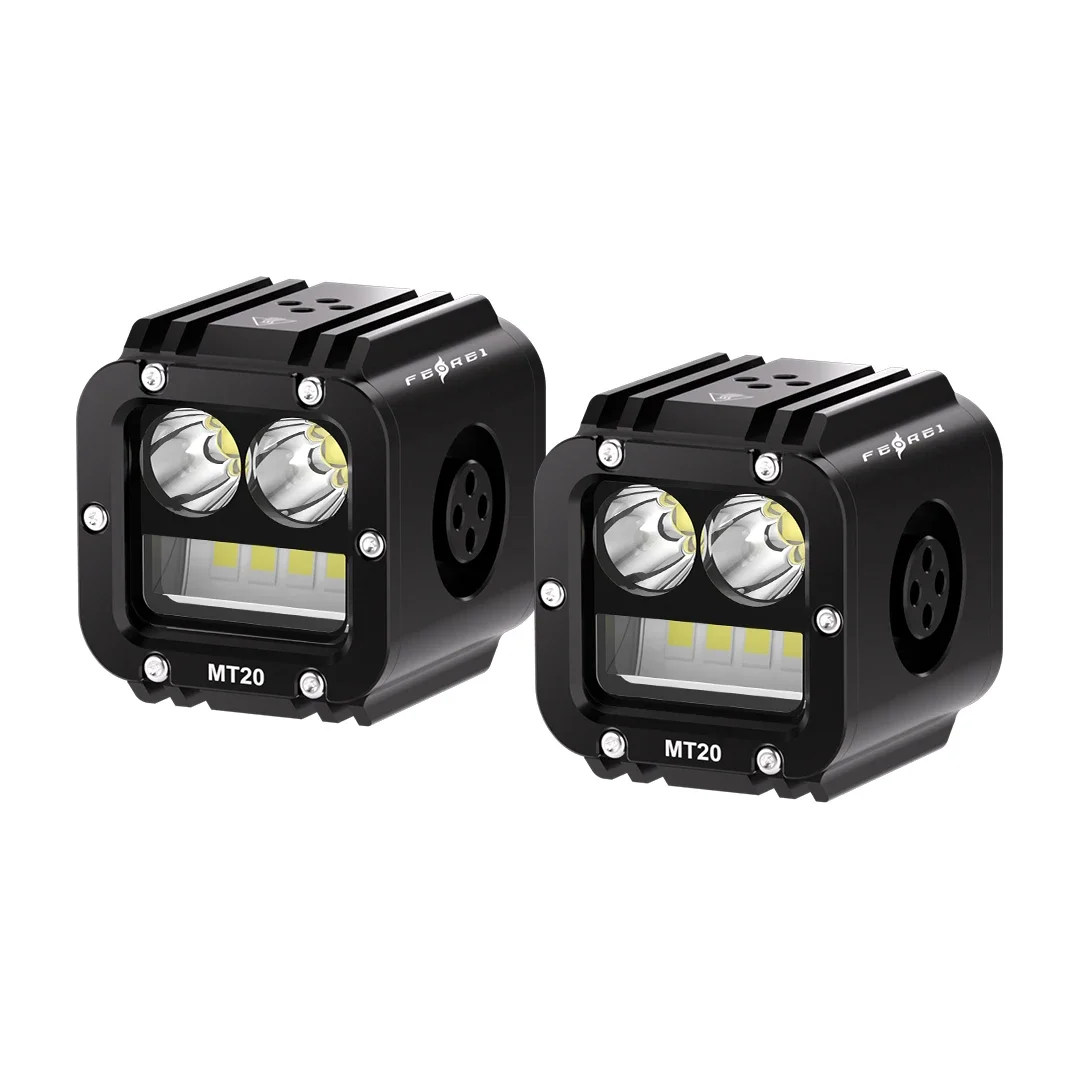

Ferei MT20 Popular Design Outdoor Safety Suitable for extreme Weather 4 in 1 LightingLED Motorcycle Auxiliary Lighting Spotlight