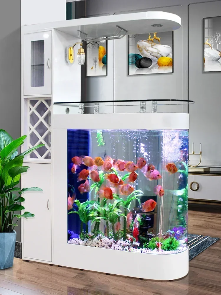 TAO Bullet Wine Cabinet Shoe Cabinet Glass Household Screen Bottom Filter Ecological Aquarium