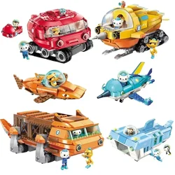 Octonauts Building Blocks Octopus Boy Girl  Educational Assembly Model Toy Model Desktop Ornaments Boys and Girls Birthday Gift