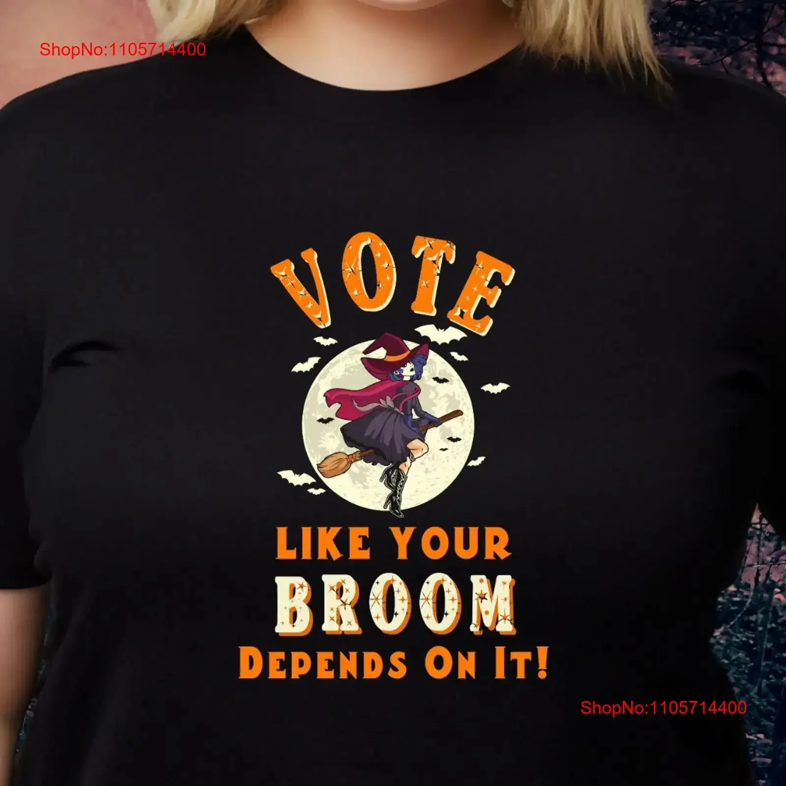 T Shirt Vote Like Your Broom Depends On It Feminist Witch Voting Ruth Sent You Roe vintage Washed Slightly designer clothes