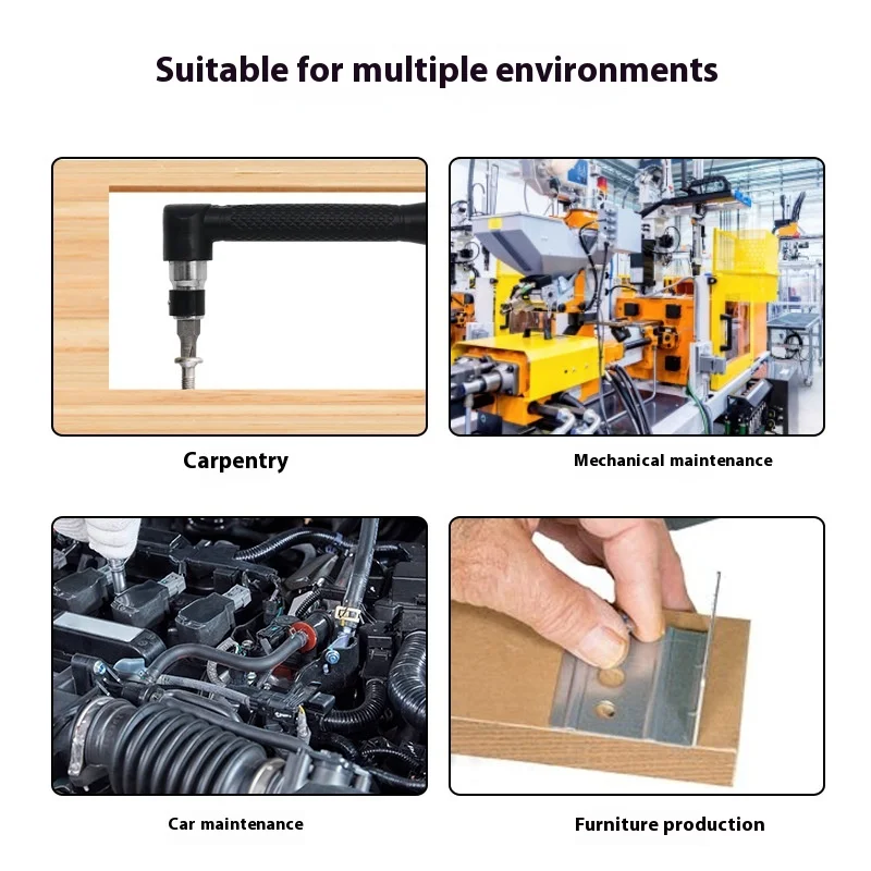 6.35 Luchtschroevendraaier/Schroevendraaier/Stuurkoppaal Handvat 7-figuur L-Stang Mini Dubbelzijdige Dopsleutel