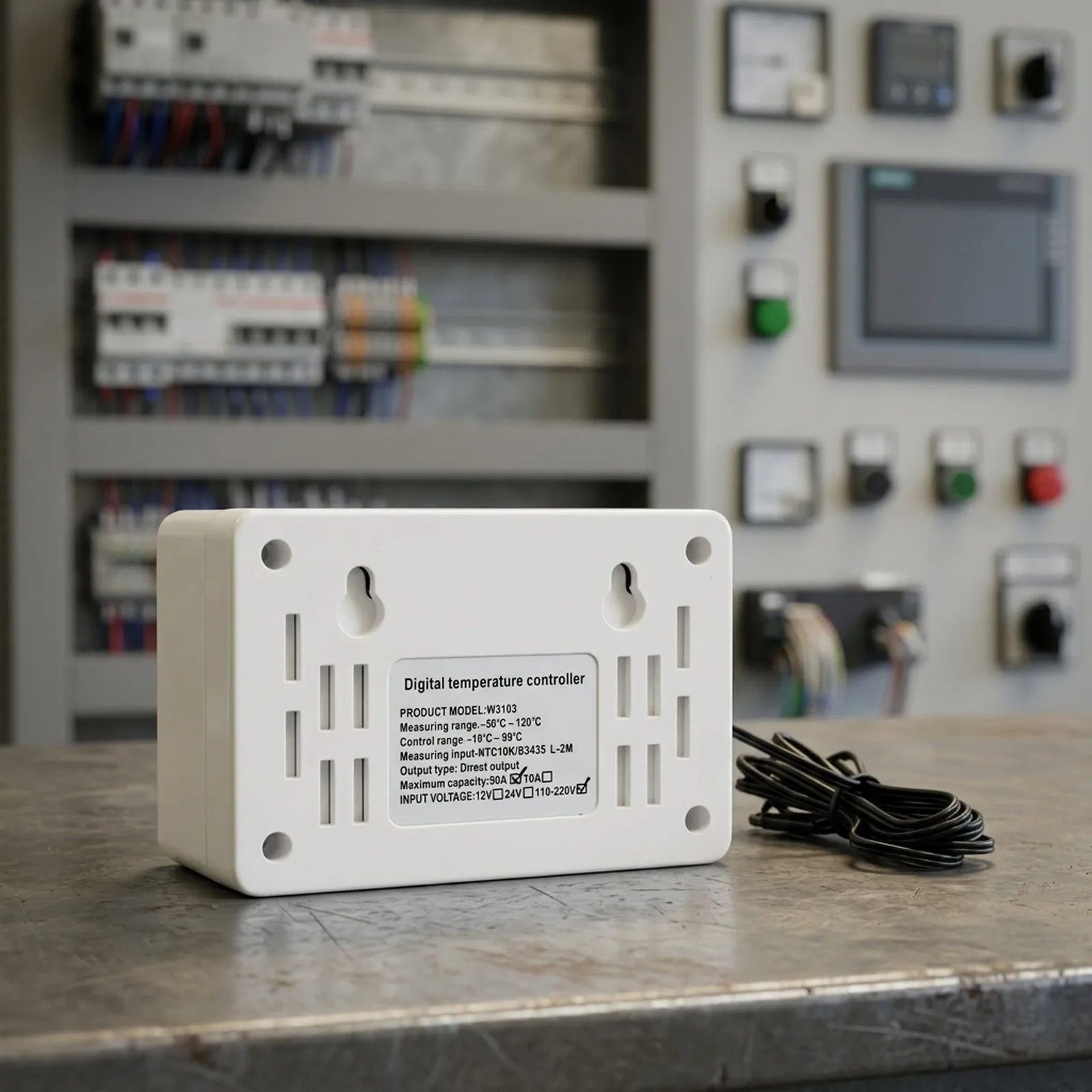 W3103 Digital Temperature Controller 30A AC 110-220V Auto Heating Cooling Thermostat -19 To 99C Sensor For Industrial Equipment
