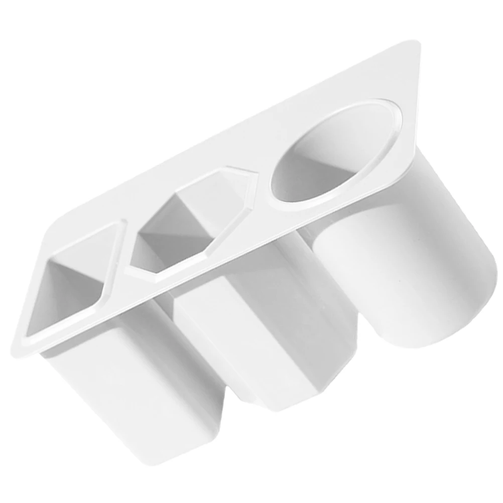 3 Compartment Desk ganizer White Storage Box Pen Holder Plastic Pencil Container Stationery ganizer Desktop Storage Box