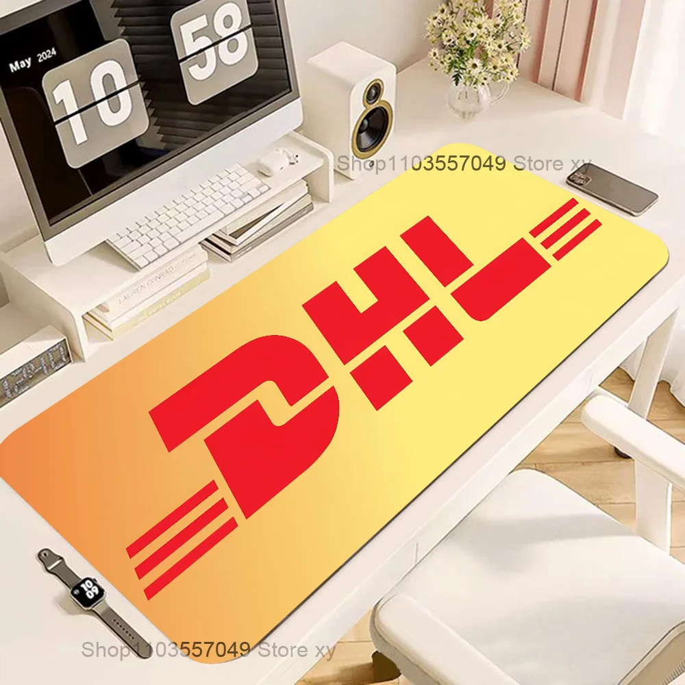 Simple Dhl Express Label Mousepad Large Keyboard Desk Mat Gaming Mouse Pad LockEdge Edge Non-slip Mat