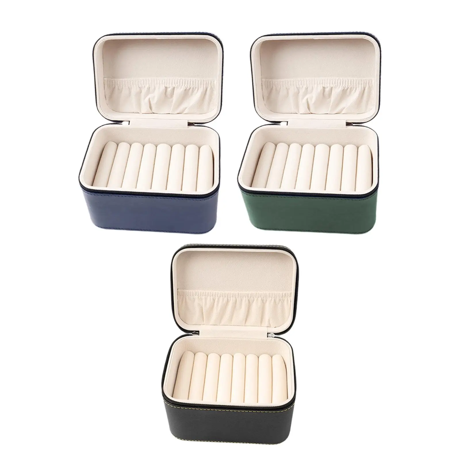 

Коробка для браслетов на 7 слотов с мягкой внутренней отделкой из ПУ, витрина для нефритовых браслетов для туалетного столика, на день рождения, свадьбу, помолвку, для розничных магазинов