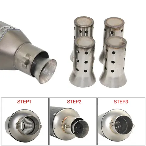 51 millimetri Silenziatore Di Scarico Moto DB Killer In Acciaio Rumore Suono Eliminatore PER KAWASAKI Z650 NER-6N Z1000SX Ninja 300 EX300 Z300