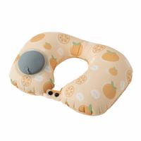 Inflatable U-Shape Neck Pillow Cooling Portable Neck Support Cushion Lightweight Foldable Press To Inflate Pillow Men Women