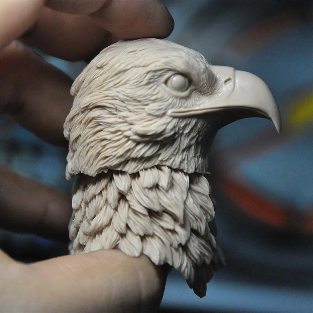 Eagle Head Sculpt 1/6 Head Eagle Unpainted Model Animal  PET Heads Carving Toys Model Fit 12'' Soldier Action Figure