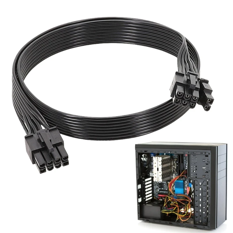 Мужской до мужчин от 8 до 6+2 PIN PIN PCIE GPU Power Cable для видеоизоля для видеокарт.