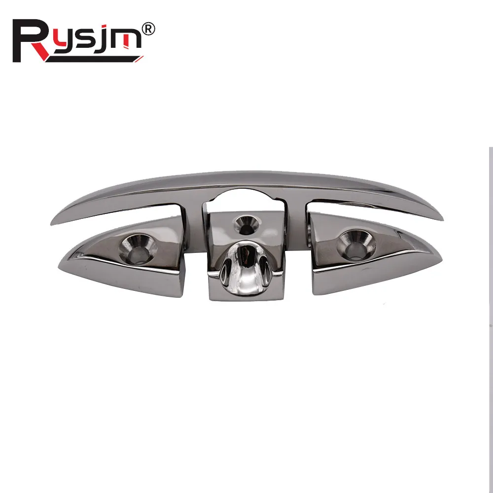 

5 Inch 6 Inch SS316 Boat Flip Up Folding Pull Up Cleat for marine boat yacht accessories 316 Stainless Steel Flip Up Cleat