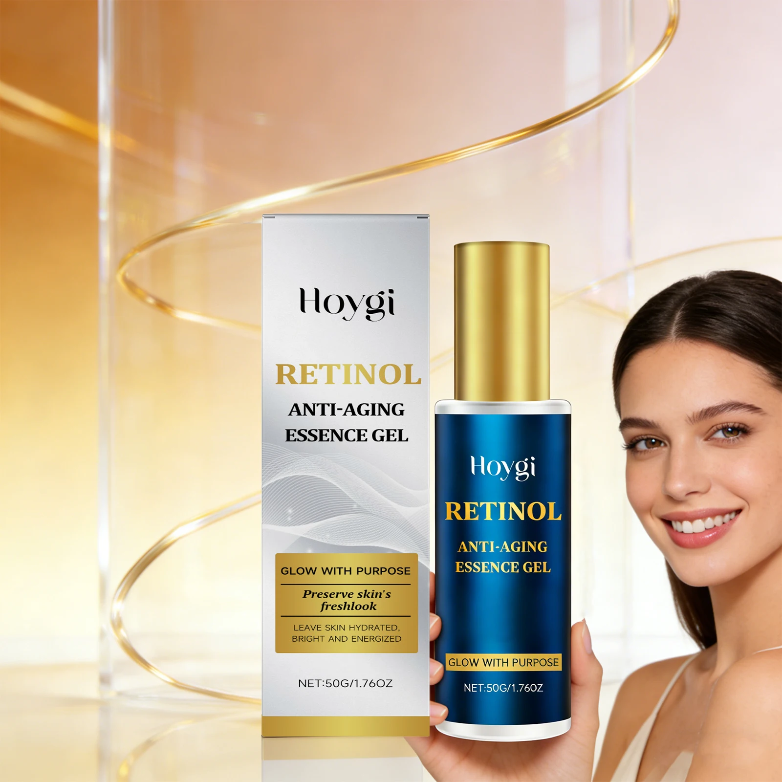 

Retinol Moisturizing Essence Fade Fine Line Long-Lasting Hydrating Nourishing Serum Repair Damaged Barrier Brightening Skin Care