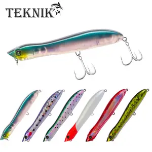 Kingdom Esche da pesca Topwater Popper Bait 9.5g 33g Esca dura Wobblers artificiali Attrezzatura