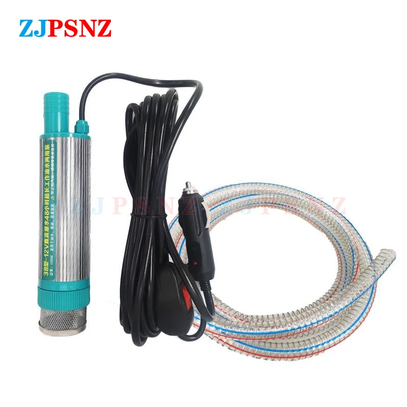 38mm 12V 24V Tragbare Mini Elektrische Auto Pumpe Zum Pumpen Diesel Öl Wasser Transfer Pumpe Camping Angeln tauchpumpe 30L/min – Detail 17