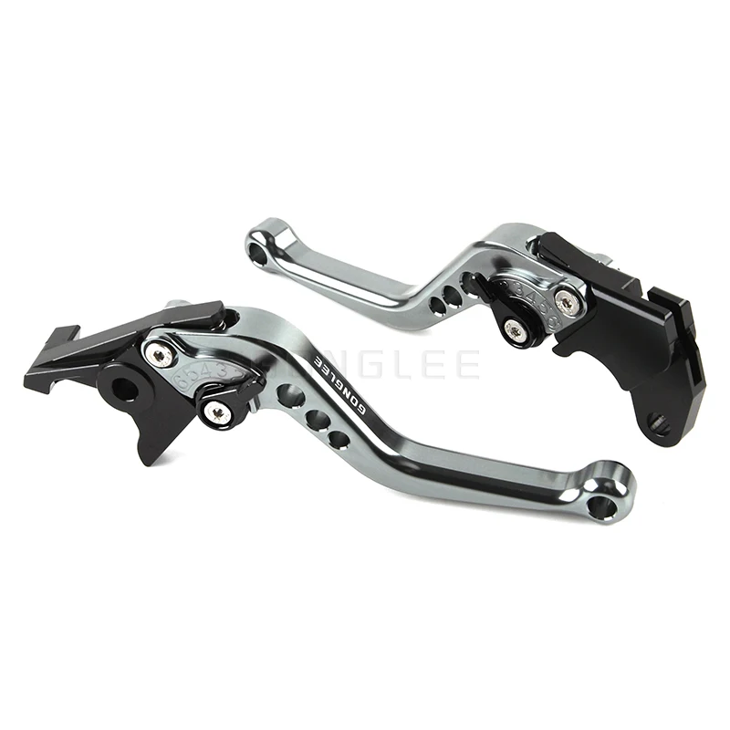 Alavancas de freio e embreagem curtas, alavancas para suzuki v-strom 650/xt 800/de/re 250 dl650 sv650 GSX-8S GSX-8R GSX-S750 gsr750
